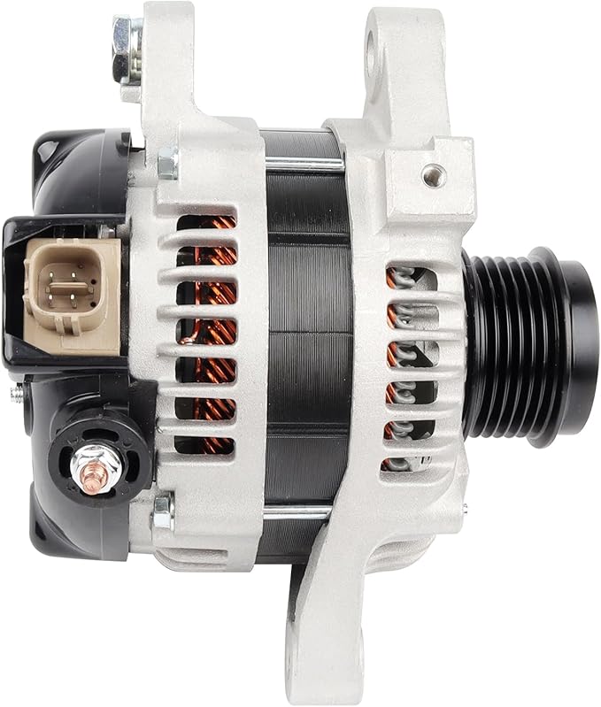 Ezexpreze Alternator 11385N Replacement for 1.8L L4 Toyota Corolla 2009-2011, Matrix 09-10, Pontiac Vibe 09-10, Scion xD 08-14, 6-Groove Clutch Pulley OE#11385, 12897, 270600T040, 0986CR6103, AL3370X