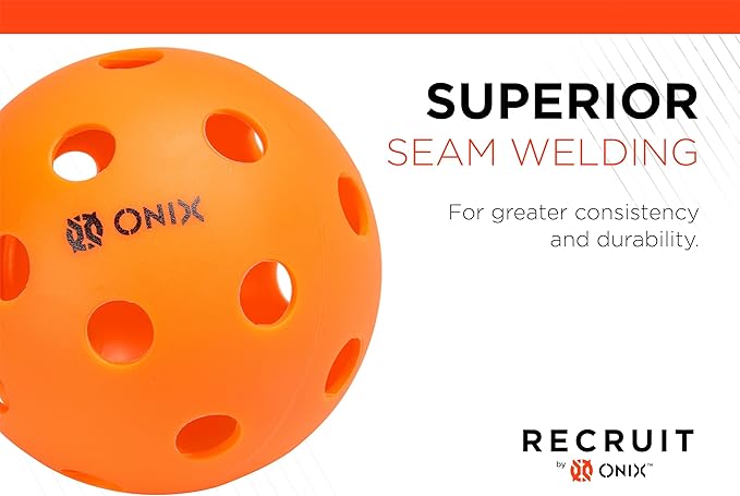 Onix Recruit Indoor Ready to Play Superior Welding Design Pickleball Ball