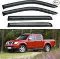 Window Visors Rain Guards Shield for 2005-2021 Nissan Frontier Crew Cab, Out-Channel Window Vent Wind Deflectors Visors Shades for 2009-2013 Suzuki Equator Crew Cab