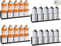 Aerosol Spray Can Holder Rack 4 Packs, Spray Bottle Organizer Wall Mounted Heavy-Duty Steel Paint Bottle Storage Rack for Garage and Workspace