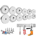 LOVIMAG Strong Rare Earth Magnets, 3 Sizes - Neodymium Cup Magnets with Countersunk Hole and Screw for Tool Organizer, Fridge, Cabinet - Pack of 12