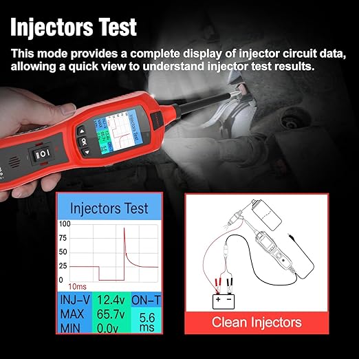 Circuit Breaker Finder Tool, Battery Tester, AC DC Voltage Tester, Fuel Injector Tester, 9V-30V Automotive Circuit Tester with 40FT Cable, P180