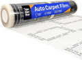 Auto Carpet Film, 24” Roll with 21” Perforation, 4 Mils Thick, Dealer Must Remove Protective Cover, Plastic Floor Mats for Car Carpet Protection, Made in USA (24" x 200' Roll)