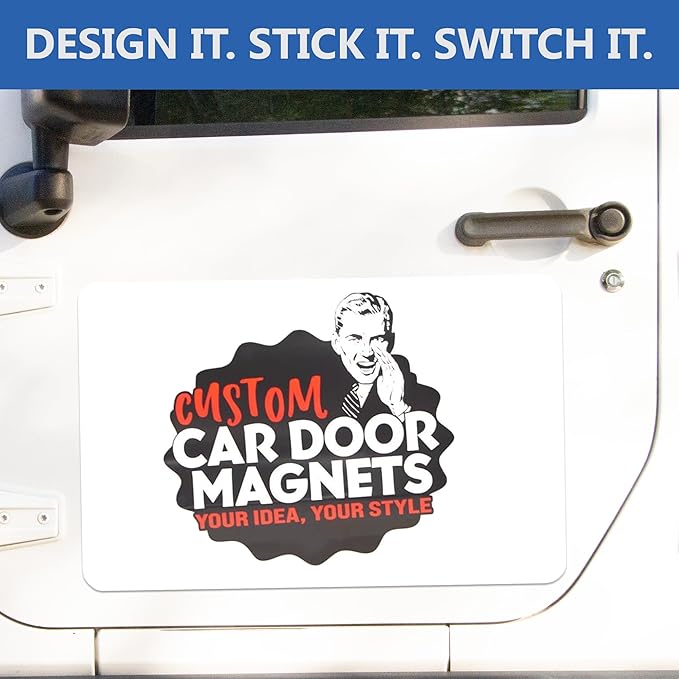 Custom Car Magnet Signs for Businesses (24"x36" Rectangle) 2 pk - Personalized Car Magnets for Advertising and Vehicle Promotion - Advertising Magnets for Cars Door - Professionally Printed
