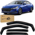 Nilight in-Channel Rain Guards for Hyundai Elantra 2021 2022 2023 2024 2025, Vent Window Visors, Original Window Deflectors-4PCS