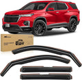Nilight Durable in Channel Rain Guards for Chevrolet (Chevy) Traverse 2018 2019 2020 2021 2022 2023 Window Deflectors, Vent Window Visors-4pcs