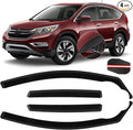 in Channel Window Visors Rain Guards Fit for 2012 2013 2014 2015 2016 Honda CRV, Durable Vent Wind Deflectors Shades Shield for 12 13 14 15 16 CR-V SUV