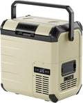 EENOUR D18 12 Volt Car Refrigerator, Portable Freezer 19Qt/18L Battery & Solar Powered Cooler 25W, -4~50℉, 12/24V DC, 110~240V AC, Electric Cooler Ideal for Road Trips, Camping (Battery Not Included)