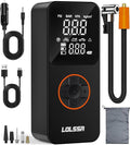 Tire Inflator Portable Air Compressor-Air Pump 20000mAh & 150PSI Cordless Electric for Car, Motorcycle, Bike, Ball, with Tire Gauge Pressure, Dual-Use Type (Black)