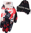 Saints of Speed Dirt Bike Gloves – Motocross, Mountain Bike, Motorcycle, BMX, Jetski, Sim, Karting, Airsoft, Paintball, Driving & Racing Bike Gloves + Phone & Touch Screen Capable