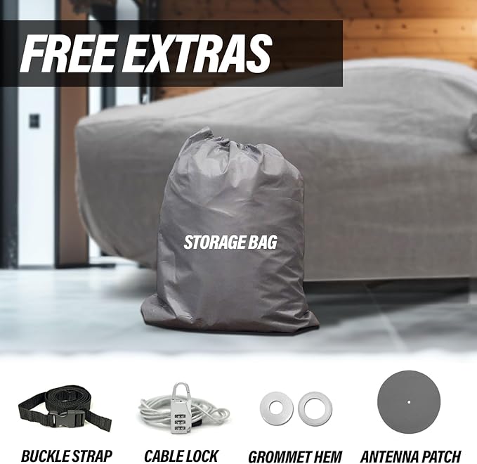 Supreme Full Car Cover - Semi Custom Fit for Blazer 1992-1994 SUV 2-Door | All-Weather Protection: Waterproof, Dustproof, Windproof, UV-Resistant | Includes Accessories