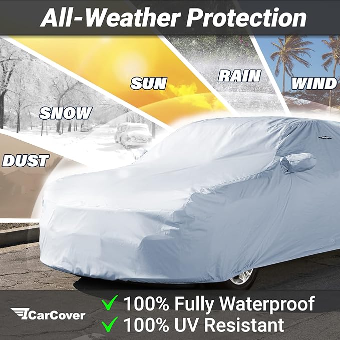 iCarCover Premium Car Cover for 2005-2019 Buick Lacrosse Heavy Duty Waterproof All-Weather Automobiles Custom Fit Indoor Outdoor UV Snow Protection Covers with Straps and Bag