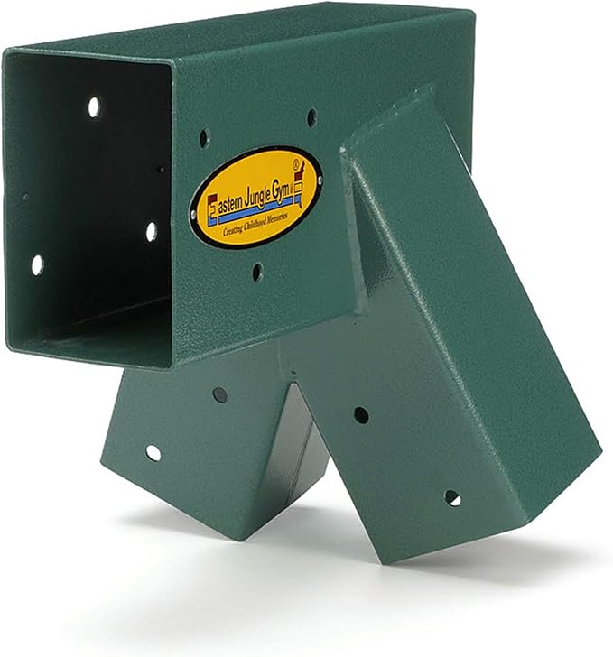 Eastern Jungle Gym Easy 1-2-3 A-Frame Swing Set Bracket Heavy Duty for EZ, Simple Install - DIY Swing Set Parts Green