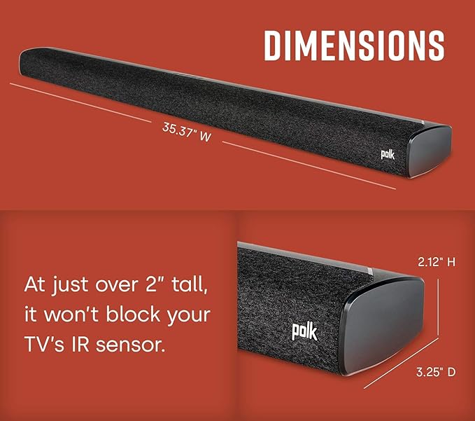 Polk Audio Signa S3 Sound Bar for TV & Wireless Subwoofer with Built-in Chromecast & Google Assistant, Low-Profile Design, Works with 8K, 4K & HD TVs, Bluetooth and Wireless Streaming
