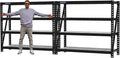 WORKPRO 68" Ultra Wide 4-Tier Metal Garage Shelving Unit, 68"W x 24"D x 65"H, 7200 LBS Capacity, Heavy Duty Storage Utility Rack, Industrial Adjustable Shelves for Shop Warehouse Basement, Pack of 2