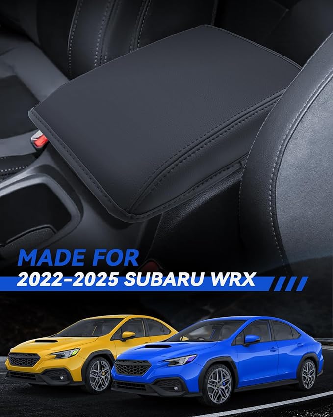 Armrest Cover for WRX 2022 2023 2024 2025 Accessories Center Console Middle Lid Pad Protector for Car Elbow Rest(Only Fit WRX 6MT)