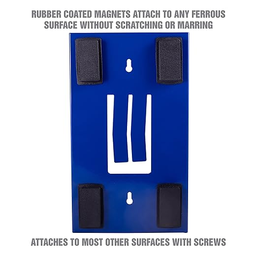OEMTOOLS 23124 Blue Magnetic Glove Dispenser, Disposable Gloves Box Holder, Magnetic Glove Box Holder for Wall Mount