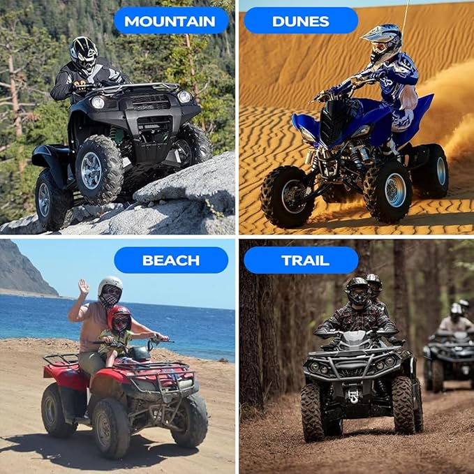 NEVERLAND ATV Cover Oxford Cloth Heavy,Compatible with Polaris Sportsman Yamaha Grizzly Honda FourTrax Kawasaki KFX Wheel Car with Air Vents Reflective Strips and Buckle Straps Length up to 82 inches