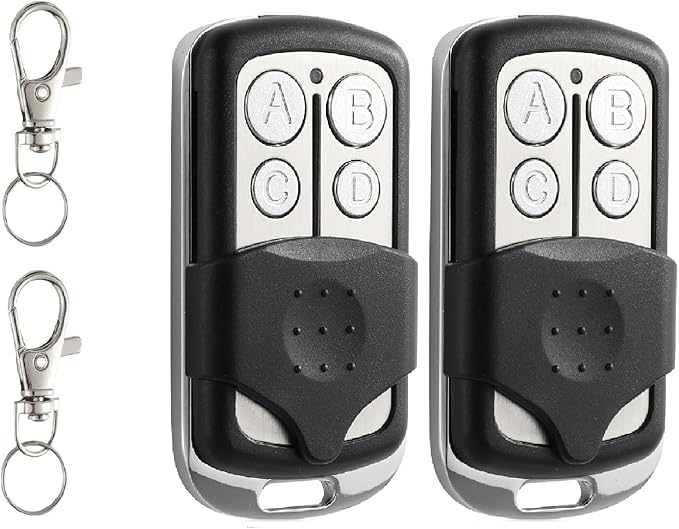 2 Garage Door Opener Remote,for LiftMaster Chamberlain Openers with Purple Yellow Green Orange Red Learn Button,893MAX 953EV/EVC,Keychain