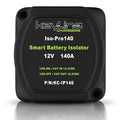 Dual Battery Isolator Kit 12V - 140 Amp Voltage Sensitive Relay (VSR) for Dual Battery Setup - Automatic Disconnect Switch for Car, Truck, RV, UTV, ATV, Marine