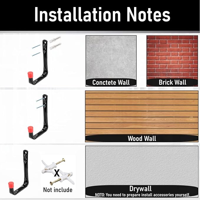 12 Pack Garage Hooks, 3.5Inch Utility Hooks, Heavy Duty Garage Storage Wall Hooks