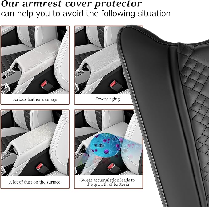 SKTU for 2025 Mitsubishi Outlander Center Console Cover for 2025+ Mitsubishi Outlander Armrest Cover Mitsubishi Outlander 2025 Accessories Console Cushion 2025 Outlander Seat Box Cover (Thickened)