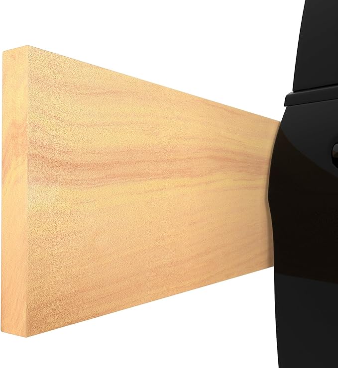 GWP02S Wood Grain Garage Wall Protector Car Door Protectors, Garage Accessories, Parking Stopper for Garage, Tool-Free, Designed in Germany (2-Pack Wood Grain)
