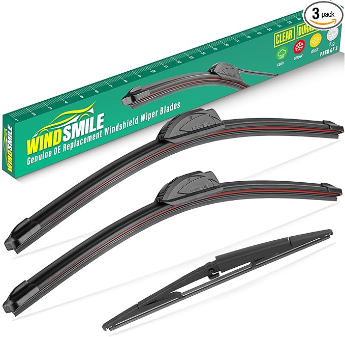 21" 21" 14" Windshield Wiper Blades Replacement for Jeep Grand Cherokee 2005 2006 2007 2008 2009 2010 Premium All Weather Front Rear Wipers Set - OEM Quality (Pack of 3)