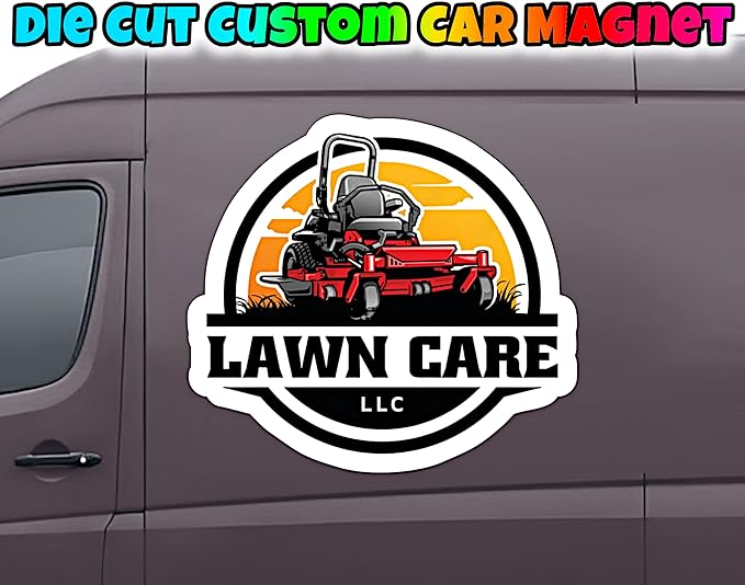 Custom Car Magnet Sign | Personalized Logo for Your Car Van Truck | Advertise Your Business | Large Size |Professionally Printed