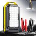 AUXITO Jump Starter: 6000A Car Portable-Battery Jumper Box with 4000LM LED Outdoor Camping Light and Power Bank Function, Up to 10.5L Gas and 10L Diesel Engines, USB Ports and Jumper Cable Included