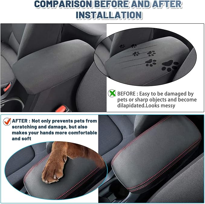 Ruiya 2025 Corolla Armrest Cover for Toyota Corolla E210 Accessories Armrest Lid Cover Compatible with 2022 2023 2024 2025 Toyota Corolla Sedan/SUV/Hybrid/Petrol Interior Accessories