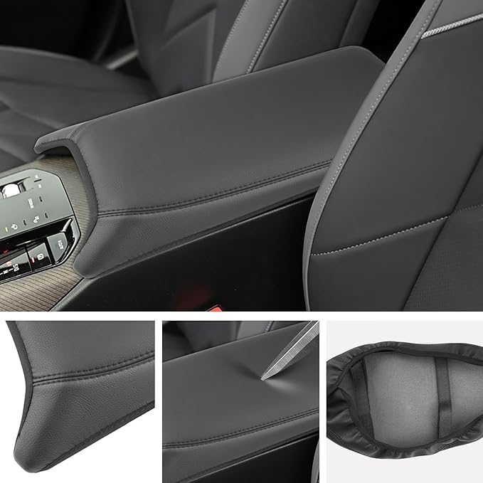 SXCY for 2025 BMW X3 Armrest Cover for 2025 BMW X3 (30 / M50 xDrive) Accessories 2025 X3 Center Console Cover 2025 X3 Middle Console Cover (Thin Cover with Black Line)