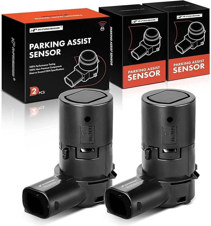 A-Premium 2-PC Rear Reverse Backup Parking Assist Sensor Compatible with Select Ford & Lincoln & Mercury - F-150, F-250 F-350 F-450 F-550 Super Duty, Explorer, Escape, Expedition, Blackwood, Mariner
