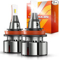 SEALIGHT H11/H8/H9/H16 LED Bulbs, 36000LM Super Bright H11 Lights, H8 Powersports Headlight Bulbs with Cooling Fan, L2 H9 Car Bulb 5 Min Plug-N-Play, Pack of 2