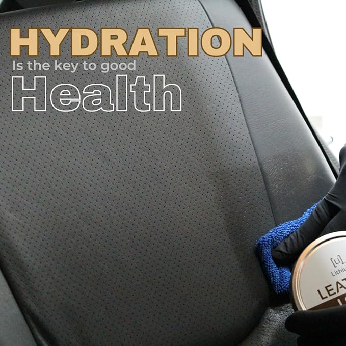 Lithium Leather Love Car Leather Cleaner and Conditioner - Deep Hydrating All Natural Premium Care For Car Interior that Restores, Rehydrates and Protects (4oz)