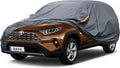 Premium Car Cover Custom Fit Toyota RAV4 (2012-2025), 16 Layers Heavy Duty Car Cover Waterproof All Weather with Zipper Door for Sun Rain Snow Dust Uv Protection