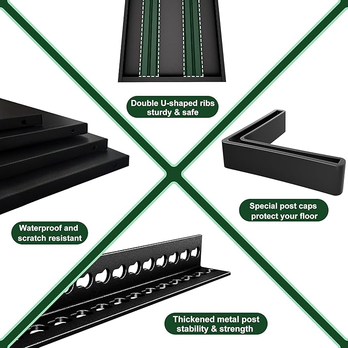 48" W Garage Shelving Heavy Duty，2000LBS Loads Adjustable Garage Storage Shelves, 4-Tier Metal Shelving Units and Storage Racks Heavy Duty, 48”W x 16”D x 72”H，Black