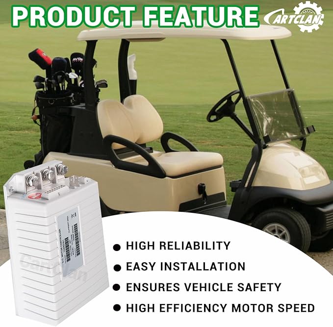 48V 250A Club Car DC Motor Controller, Golf Cart DC Motor Controller Speed Controller Suitable for Club Car Precedent/DS Golf Carts