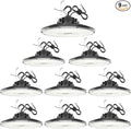 9 Pack 480V LED High Bay Light UL DLC Listed UFO Light 240W 200W 150W Adjustable, Dimmable High Bay LED Shop Lights 5000K Daylight, IP65 Commercial Bay Lighting for Warehouse Factory