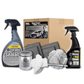 Flitz Mason Maggio Racing Bundle - USA-Made Car Cleaning Kit - Includes 1lb Polish, 32oz Sealant, 16oz Metal Pre-Clean, 2 Buff Balls, & 4 Microfiber Cloths - Professional Car Detailing Kit to Restore