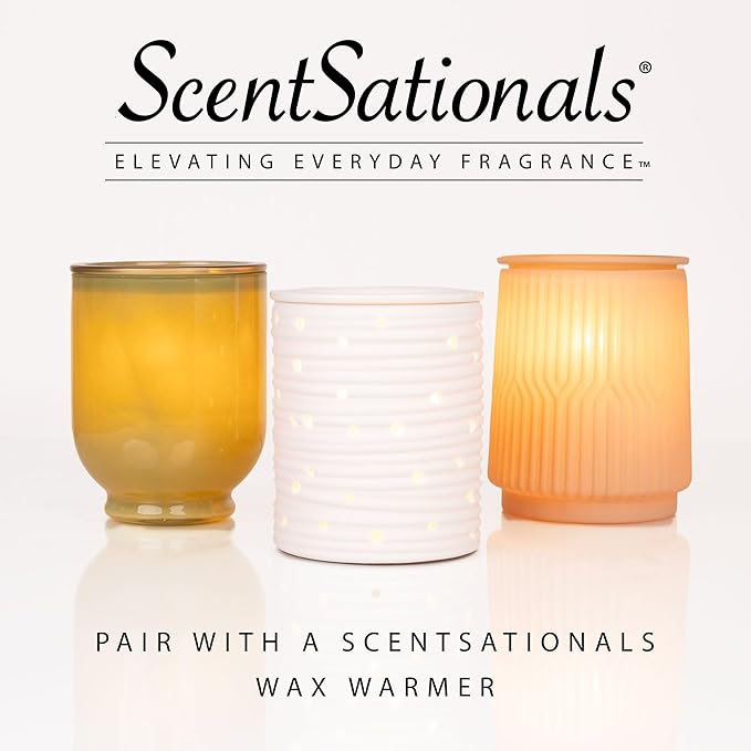 Scentsationals Wax Melts, Wax Cubes Strong Scent - Caribbean Clouds - Long Lasting Scented Wax Melts for Warmer, 10oz (24-Cubes)