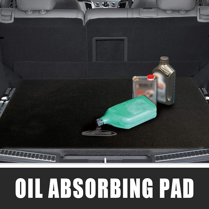 LINLA Premium Absorbent Oil Mat Contains Liquid Garage Floor Mat, Reusable, Washable, Protects Garage Floor or Driveway Surface, Shop,Parking, 7.4 ft x 20 ft