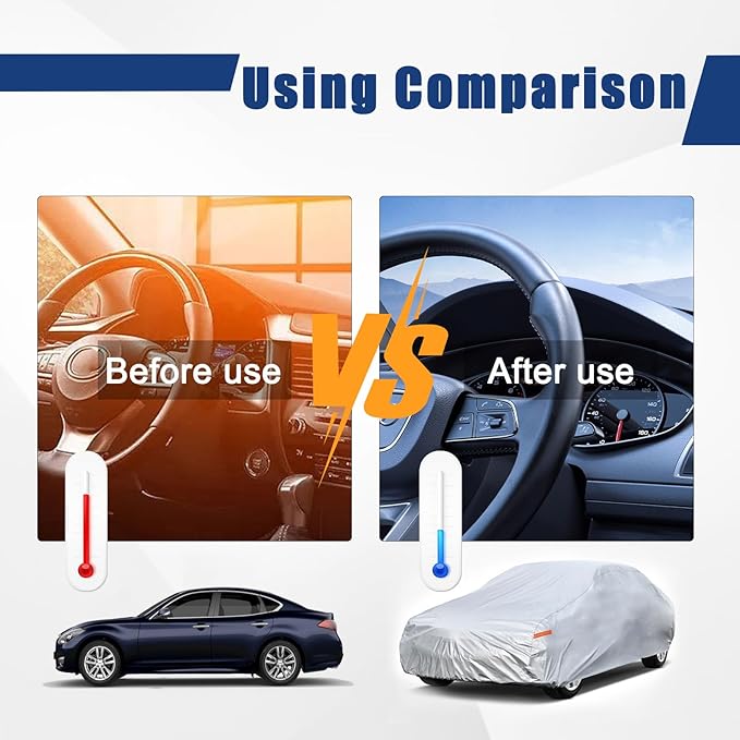 Kayme 6 Layers Coupe Car Cover Custom Fit Toyota MR2 (1984-2007) Waterproof All Weather for Automobiles, Full Exterior Covers Sun Rain Protection UV Protection （Deliver About 3-10 Days）
