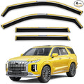 in-Channel Window Rain Guards Fit for Hyundai Palisade 2020 2021 2022 2023 2024 2025 Extra Durable Window Deflectors Vent Visors Shades Car Accessories Visors Rain Guards -4 pcs