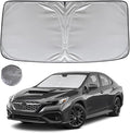 KAYZT Windshield Sun Shade for 2017-2023 Subaru Impreza WRX Sedan Impreza WRX Hatchback WRX STI Foldable Sunshade Front Window Custom Fit Car Accessories