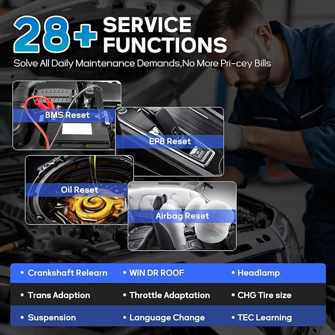 Autel MaxiCOM MK808Z-BT Diagnostic Scanner - Bidirectional Scan Tool Work as MK900BT, Up of MK808S MX808S MK808Z, 28+ Services, Works w/ BT506/MV108S, Android 11, 150+ Brands, FCA