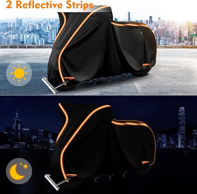 420D Waterproof Motorcycle Cover for Indian Scout,101 Scout,Scout Sixty,Scout Rogue,Scout Rogue Sixty,Scout Classic,Windproof Heavy Duty Outdoor Bike Cover