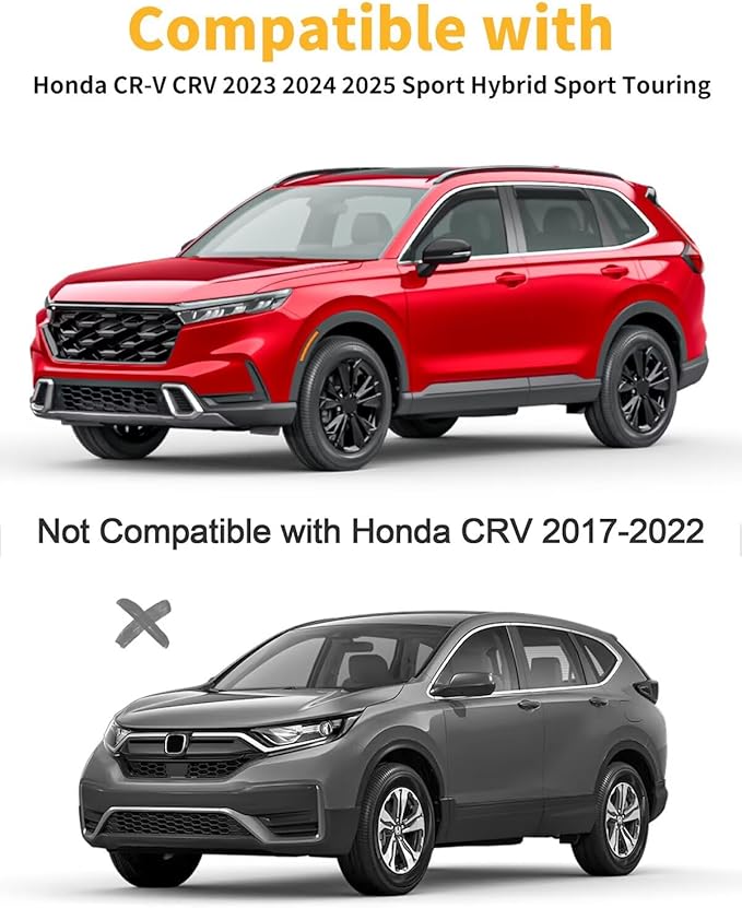 in-Channel Window Rain Guards Fit for Honda CR-V CRV 2023 2024 2025 Extra Durable Window Visors Window Deflectors Vent Visors Vent Shades Car Accessories-4 pcs 2-Q03