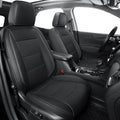 RISINGSTAR Terrain Seat Covers, fit for 2018-2024 GMC Terrain SUV with Rear Split Seats, Water Proof Faux Leather(Full Set, Black)