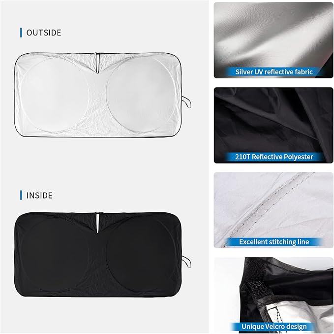 Windshield Sun Shade for Honda Pilot 2016-2025 2026 Windshield Cover, Front Window Sunshades Sun Visor for Pilot EX-L Special Edition Elite Black Edition Touring Car Accessories